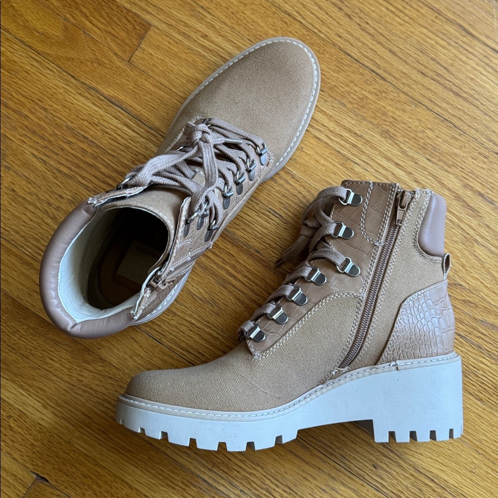 Dolce Vita Hank Cafe Multi Canvas Boots